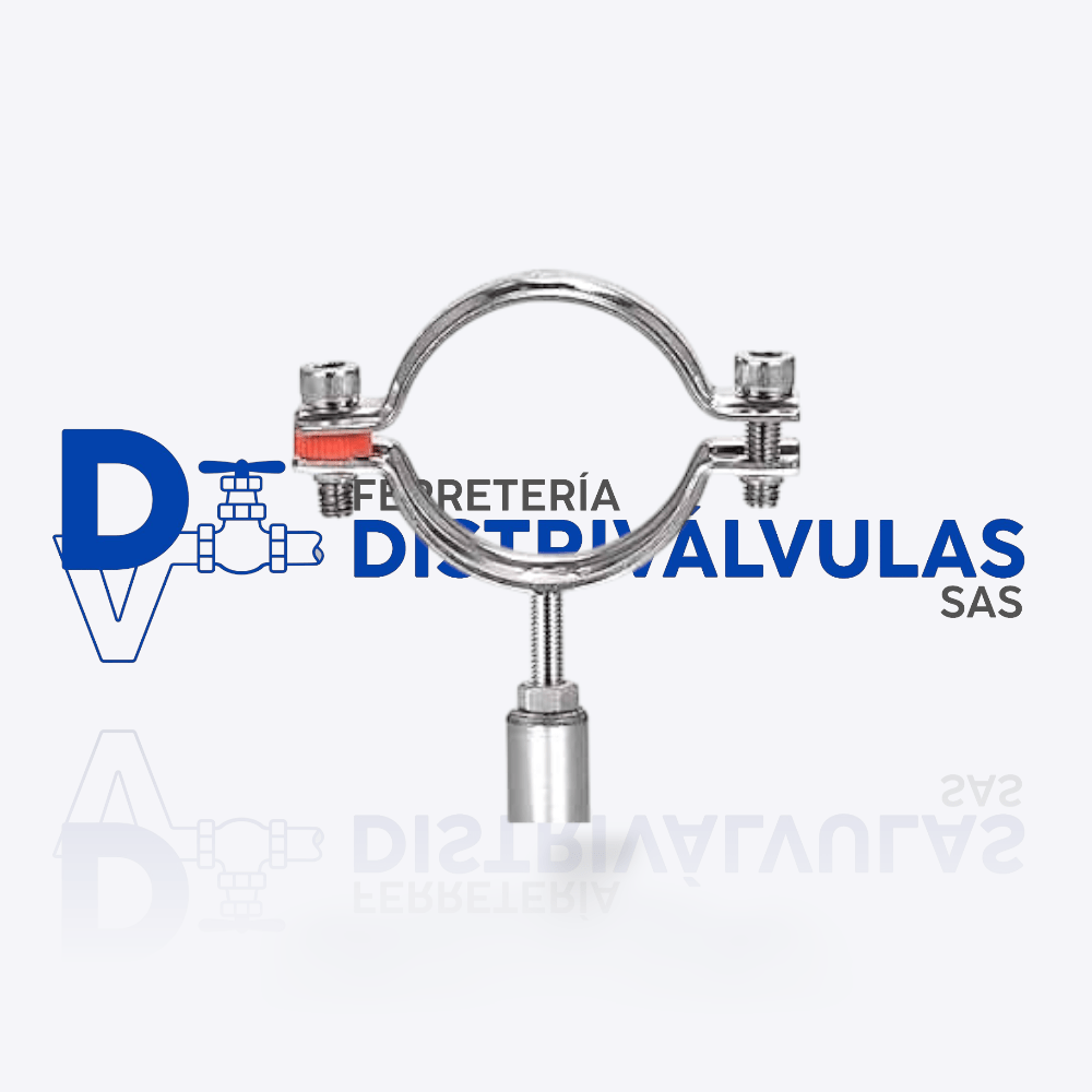 ABRAZADERA SOPORTE TUBO INOX
