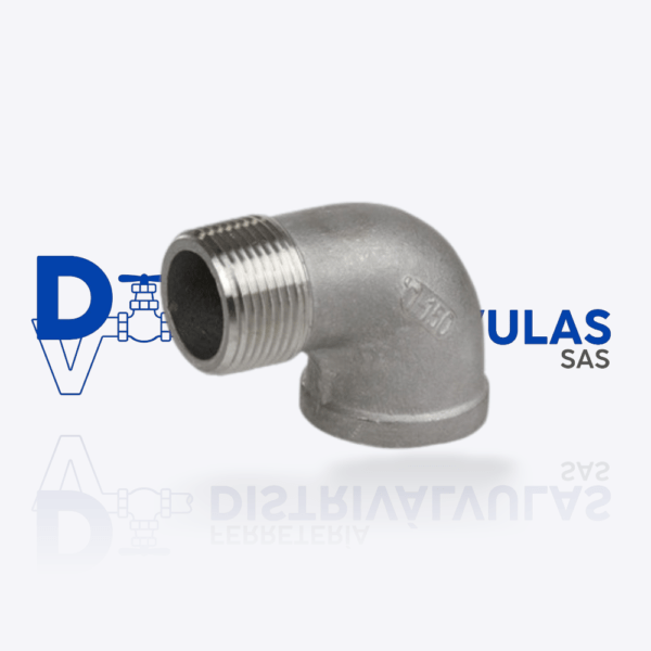 CODO MACHO INOX ROSCAR