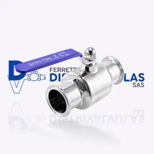 VÁLVULA DE BOLA PASO INOX CLAMP